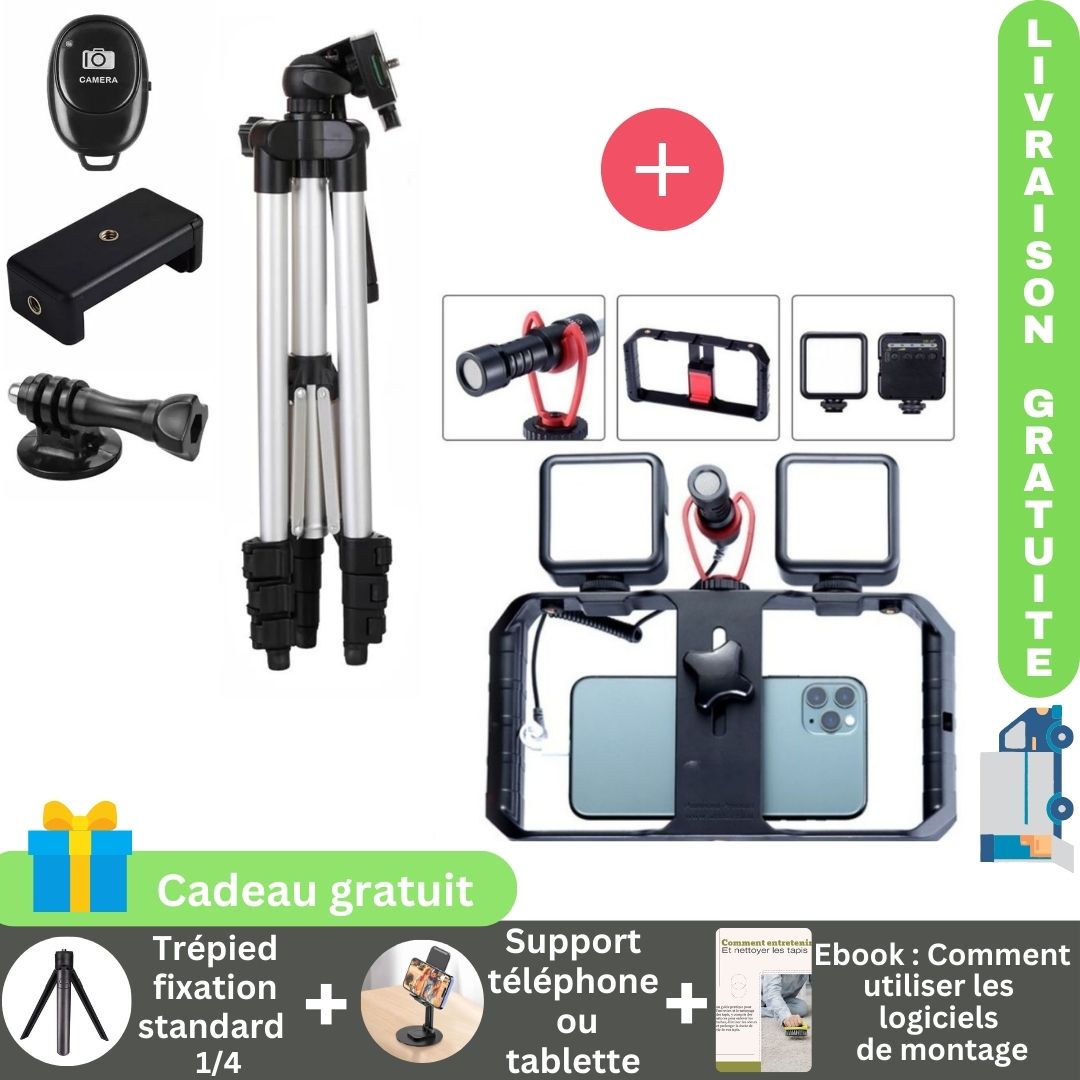 ArttCamPro™ stabilisateur multifonctions pour smartphone