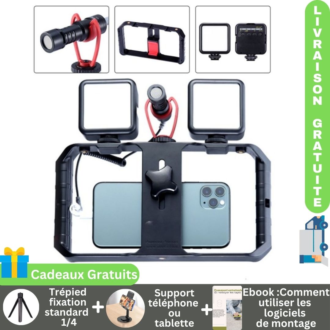 ArttCamPro™ stabilisateur multifonctions pour smartphone