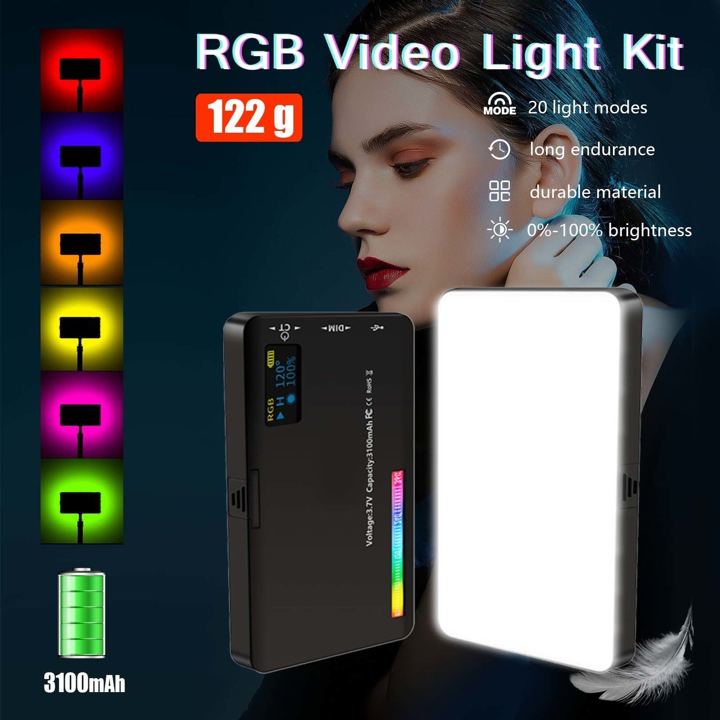 LuminaFlex™ panneau LED RGB pour la photo et vidéo