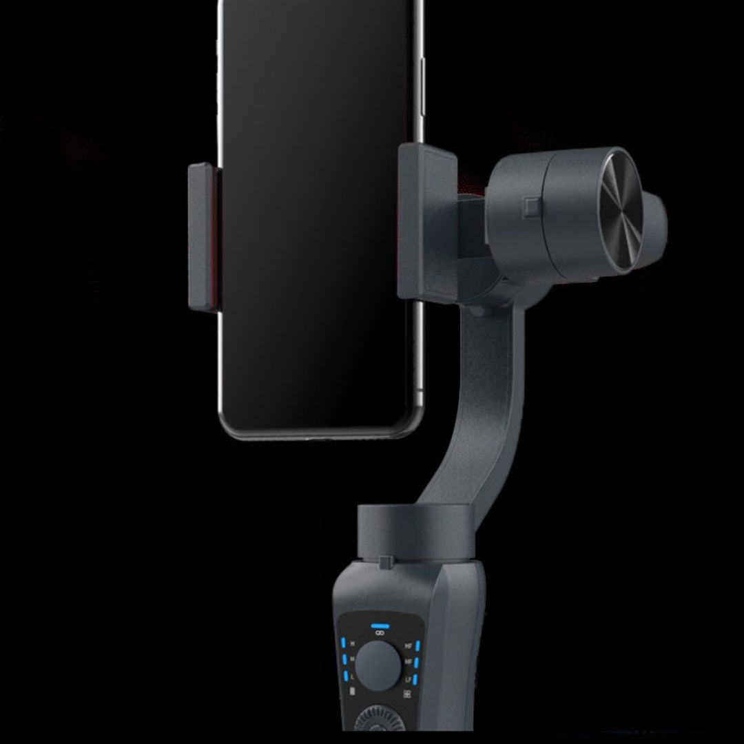 HZHNS Stabilisateur Smartphone, Gimbal Portable Stabilisateur à 3 Axes pour  iPhone et Android,APP Bluetooth Contrôle, Rotation de 340°, avec trépied