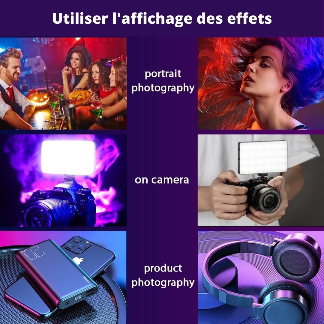 LuminaFlex™ panneau LED RGB pour la photo et vidéo